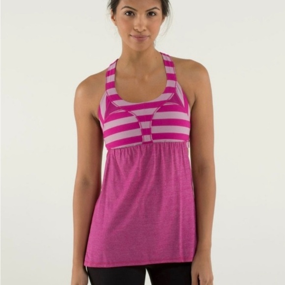 Lululemon Striped Flowy Tank Top - Picture 2 of 11